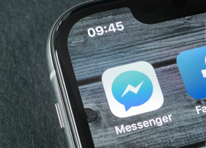 Logo do aplicativo do Facebook Messenger
