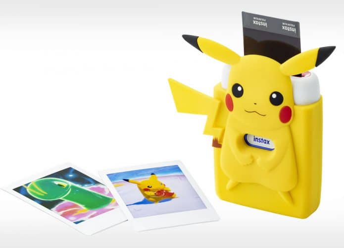 Nintendo e Fujifilm lançam impressora de fotos de jogos do Switch; Pikachu é um dos personagens lembrados. Imagem: Fujifilm/Divulgação
