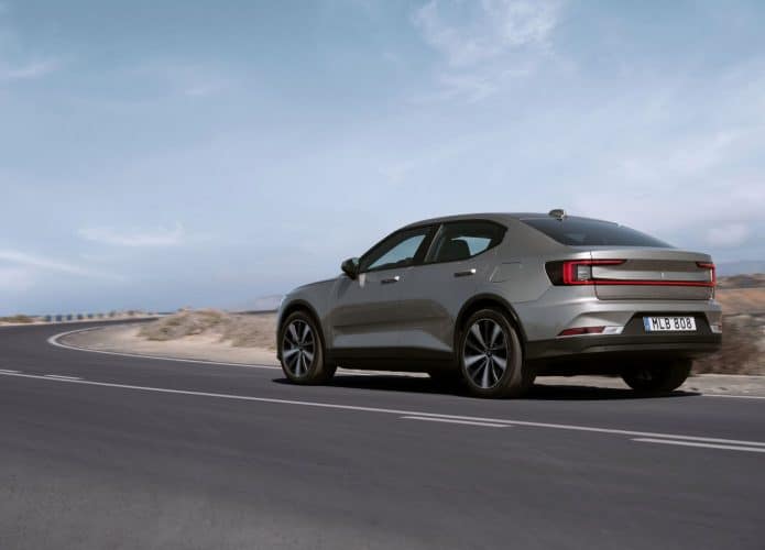Polestar 2. Imagem: Volvo/Divulgação