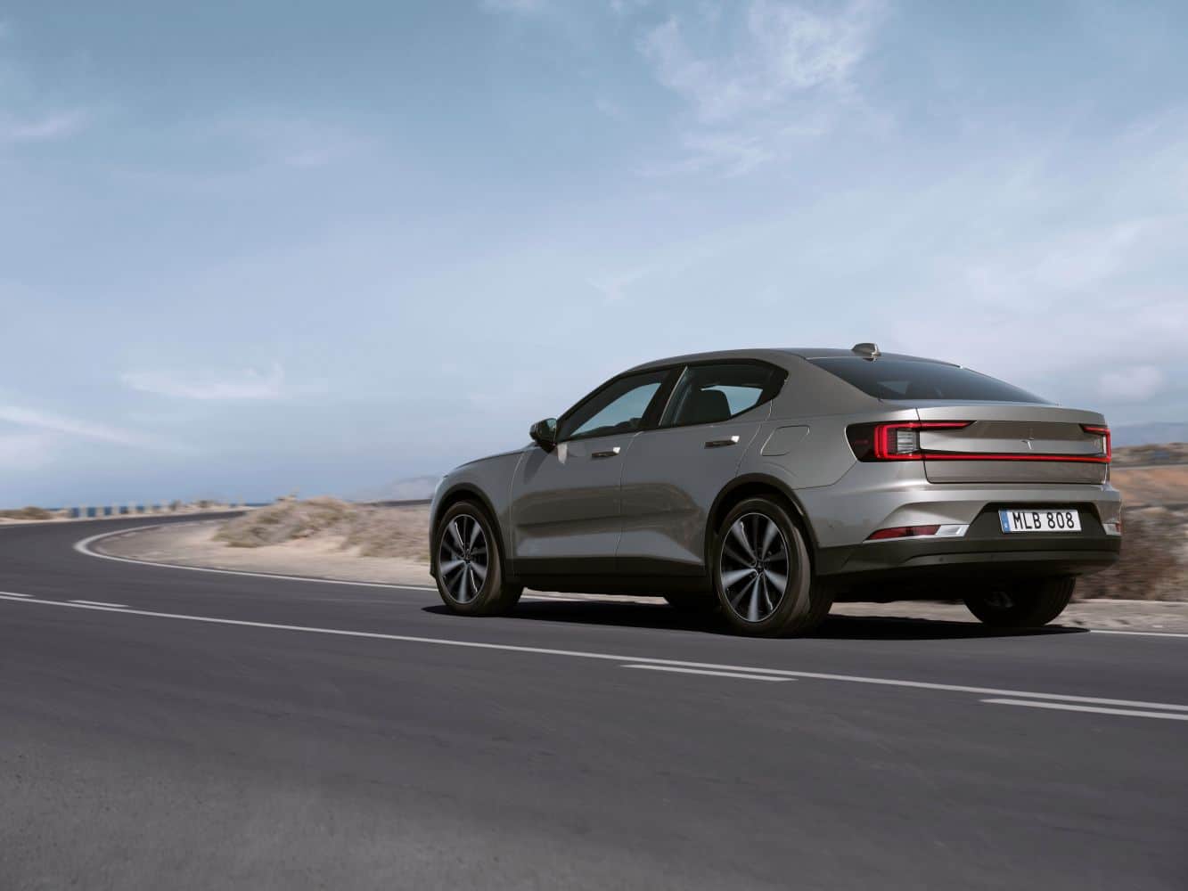 Polestar 2. Imagem: Volvo/Divulgação