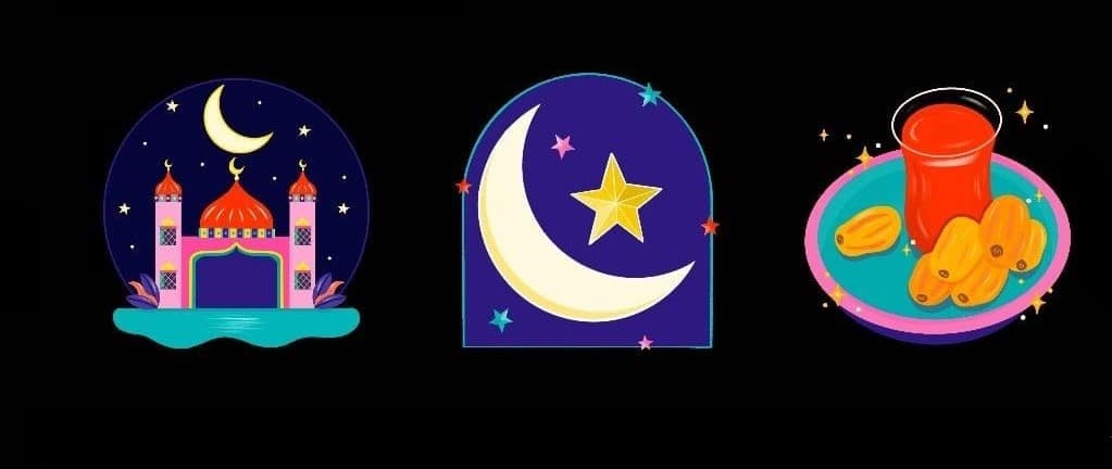Figurinhas do Instagram em homenagem ao Ramadan