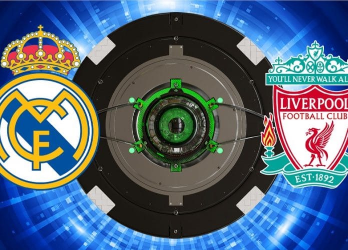 Escudos de Real Madrid e Liverpool