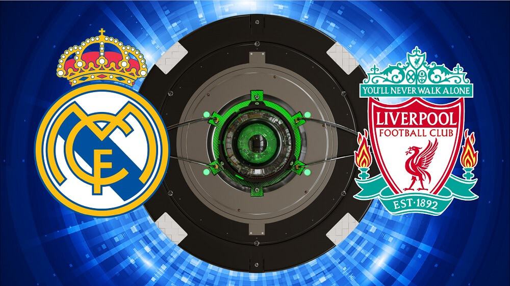 Escudos de Real Madrid e Liverpool