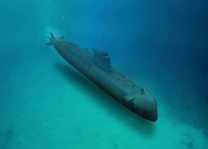 Ilustração de submarino