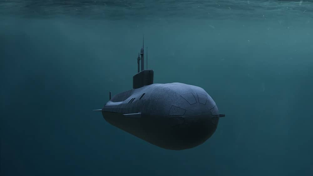 Ilustração de um submarino