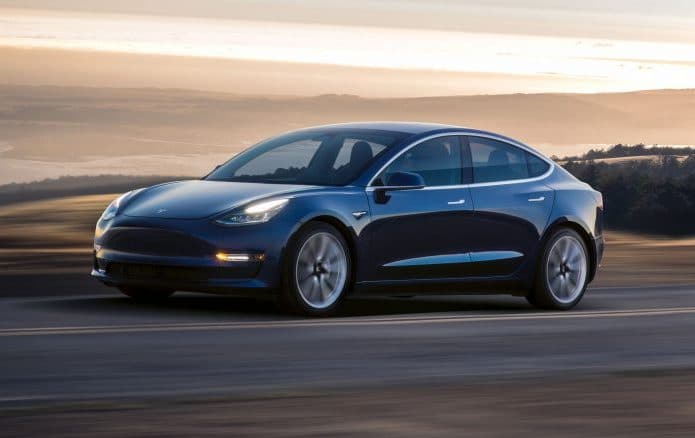 Tesla Model 3. Imagem: Tesla/Divulgação
