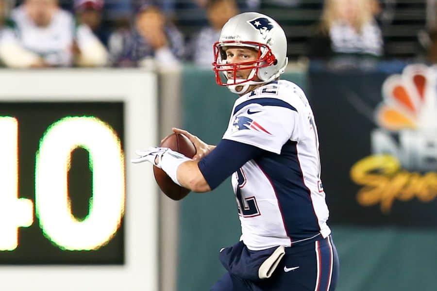 Tom Brady durante jogo