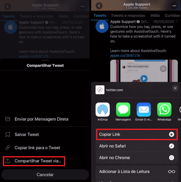 Passo a passo para baixar vídeo do Twitter pelos dispositivos iOS