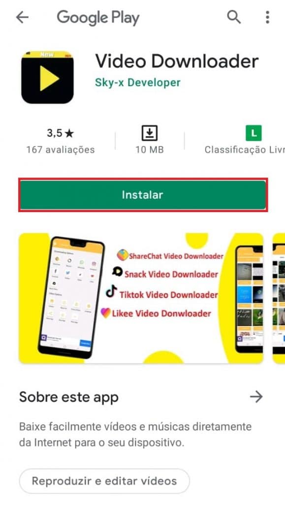 App Video Downloader para Android