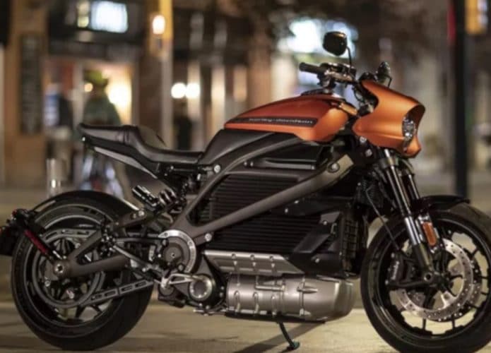 Uma das motos elétricas da Harley-Davidson, a LiveWire. Imagem: Divulgação