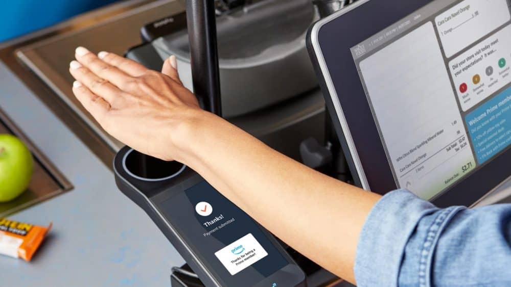 Meio de pagamento por biometria da Amazon One