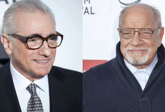 O diretor Martin Scorsese e o roteirista Paul Schrader