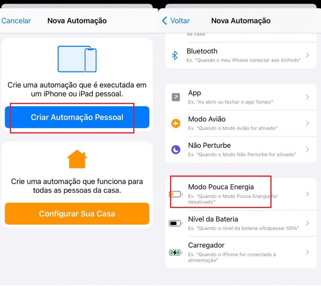 Como usar a ferramenta de automação no iPhone. Imagem: Olhar Digital