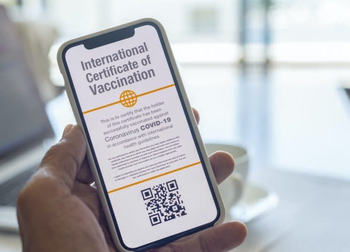 passaportes de vacina