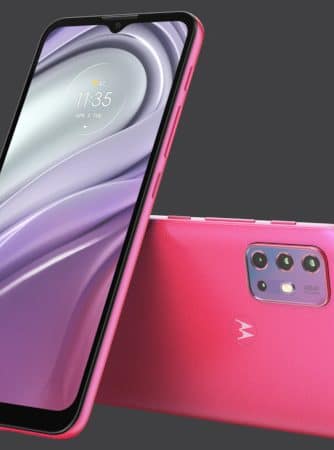 Smartphone Motorola Moto G20 na cor Flamingo Pink