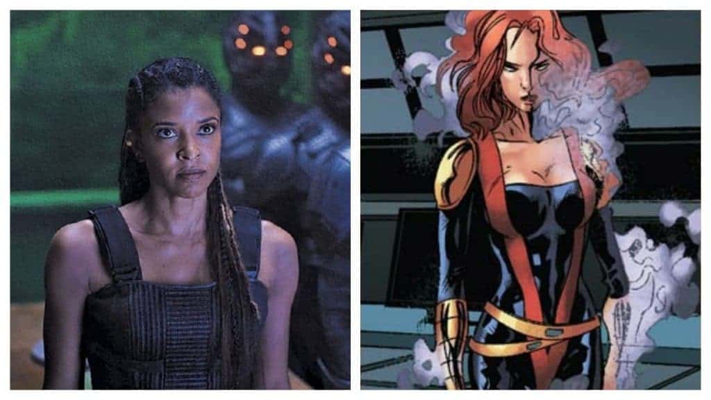 Montagem mostra a atriz Renée Elise Goldsberry, possivelmente contratada para a série "Mulher-Hulk", e a personagem Amelia Voght, dos quadrinhos da Marvel