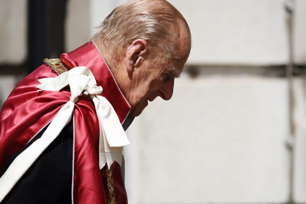 Príncipe Philip, Duque de Edimburgo, em um serviço religioso na Catedral de São Paulo em 2017. Imagem: Bart Lenoir/Shutterstock