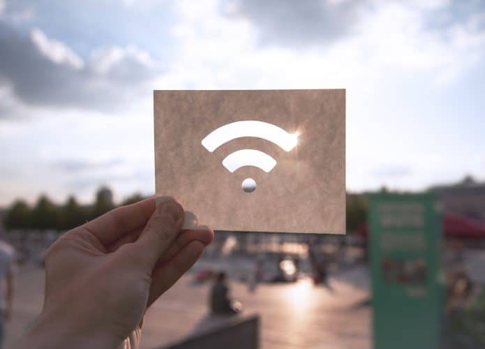 Ilustração de rede Wi-Fi
