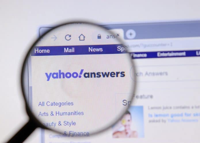 Site do Yahoo Respostas