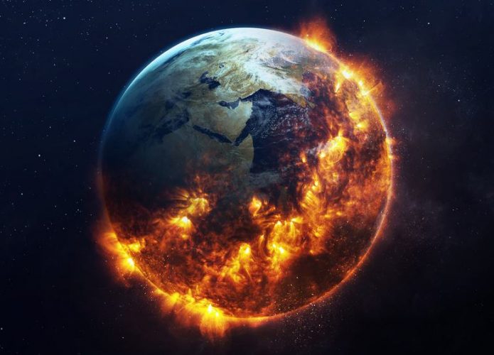 Ilustração conceito catástrofe global