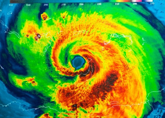 Olho do furacão Irma