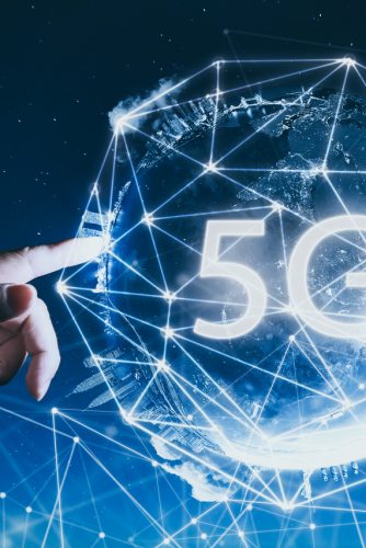 Ilustração representando a tecnologia 5G