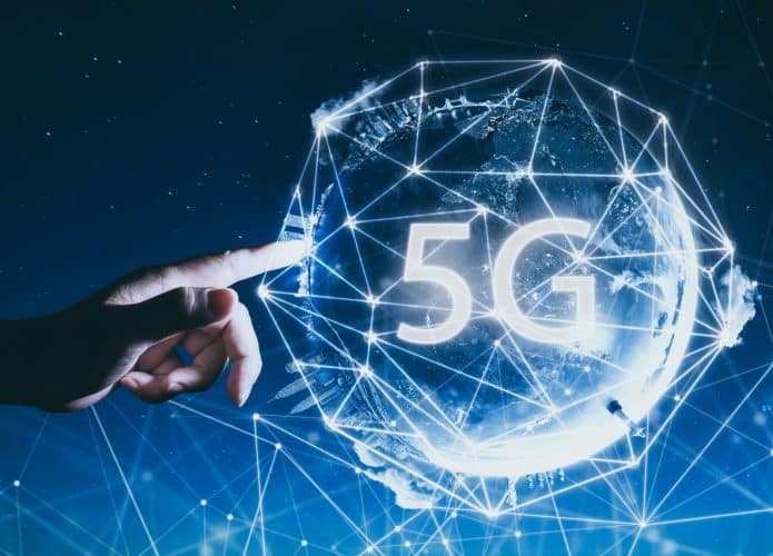Ilustração representando a tecnologia 5G