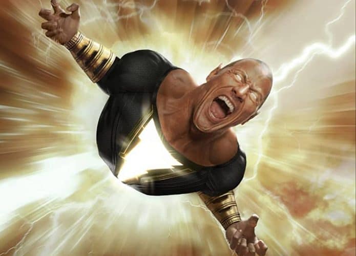 The Rock como Adão Negro, o vilão da DC Comics'