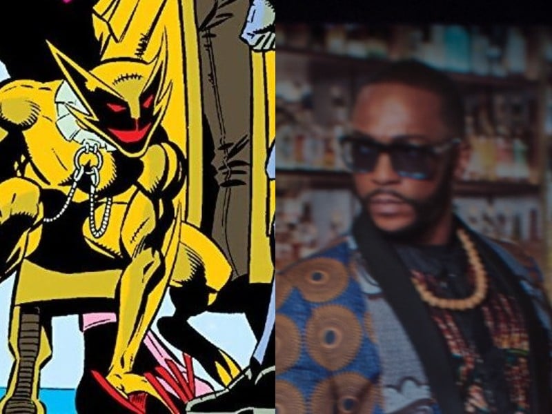 O Tigre Sorridente/Conrad Mack nas HQs e na série 'Falcão e o Soldado Invernal'. Imagem: Marvel/Reprodução