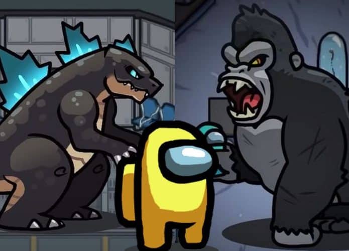 Jogue como Godzilla ou King Kong em Among Us. Imagem: Reprodução