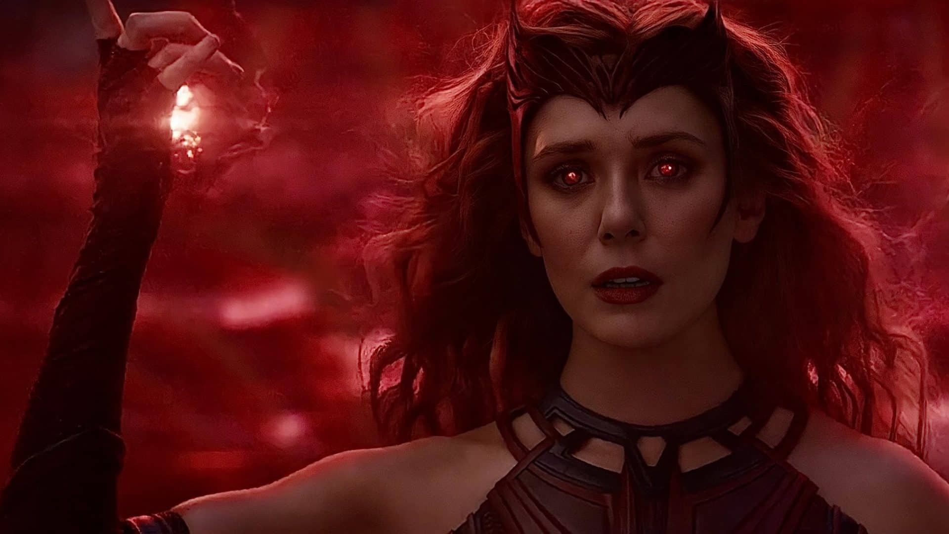 Wanda como Feiticeira Escarlate em 'WandaVision'. Imagem: Marvel Studios/Divulgação