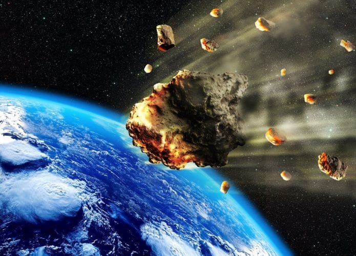 Ilustração de asteroide