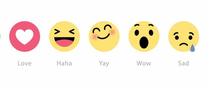 Reações do Facebook