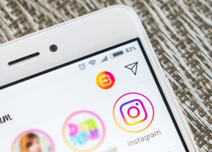 Print da tela inicial do Instagram