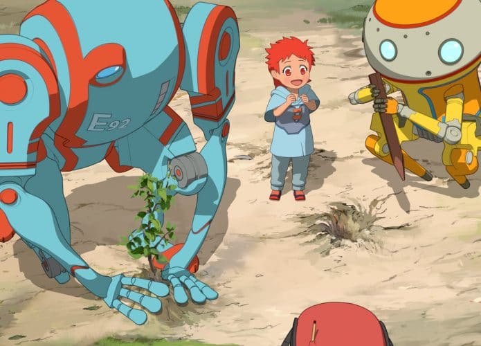Dois robôs e uma criança protagonizam Eden.