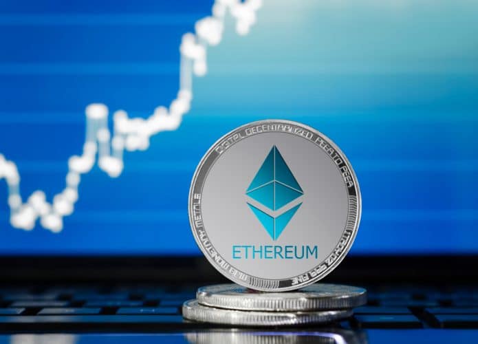Ilustração da criptomoeda Ethereum