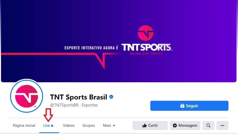 Facebook TNT Sports Brasil