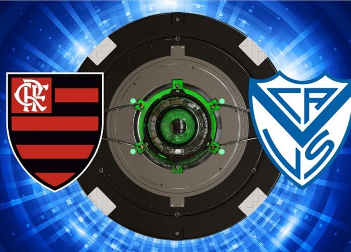 Escudos de Flamengo x Vélez Sarsfield