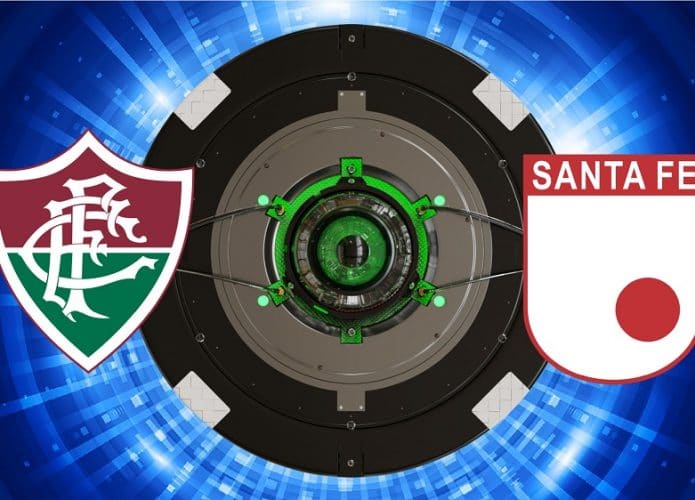 Escudos de Fluminense x Independiente Santa Fe