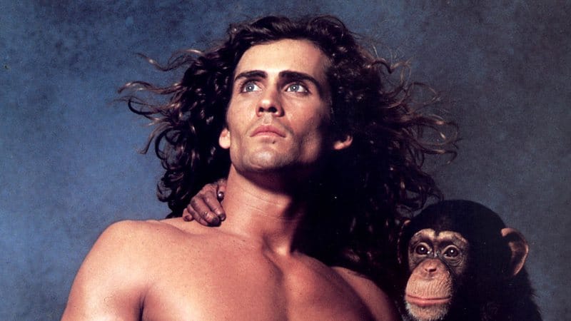 Joe Lara foi o ator de 'Tarzan' no filme lançado em 1989. Imagem: CBS/Reprodução