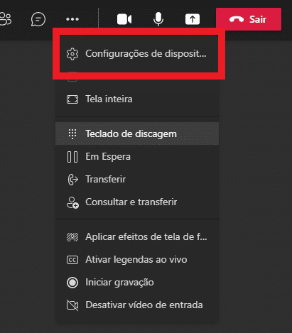 Print do aplicativo do Microsoft Teams