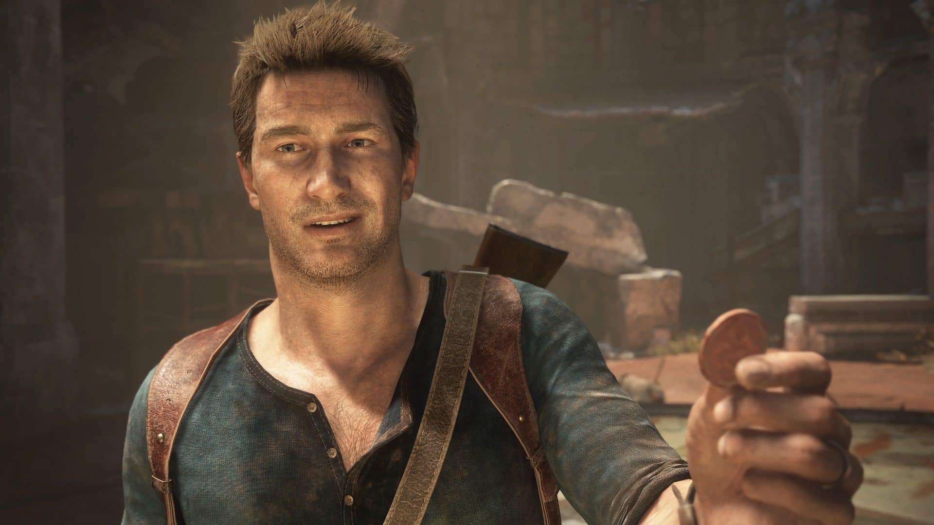 Nathan Drake em 'Uncharted 4'. Imagem: Naughty Dog/Reprodução