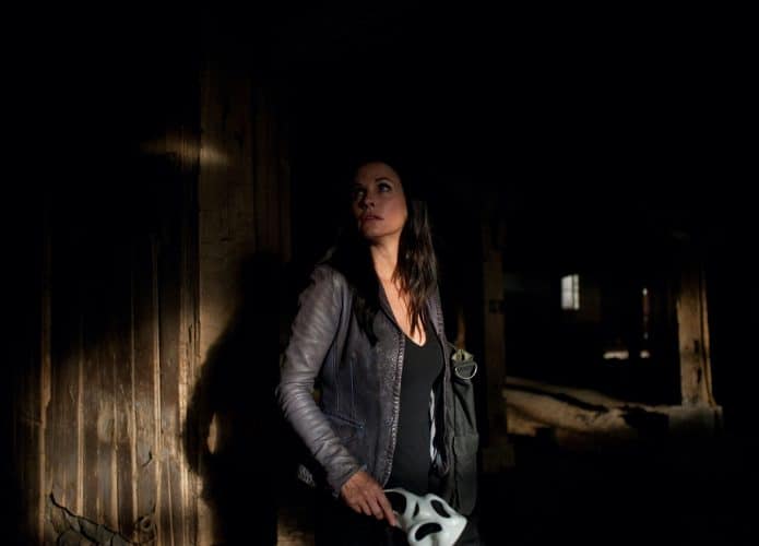 Courteney Cox em cena de Pânico 4 (2011)