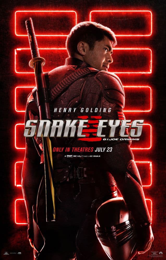 Pôster de 'Snake Eyes', Divulgação/Paramount