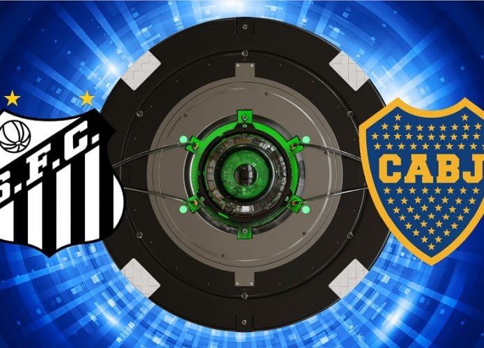 Escudos de Santos x Boca Juniors