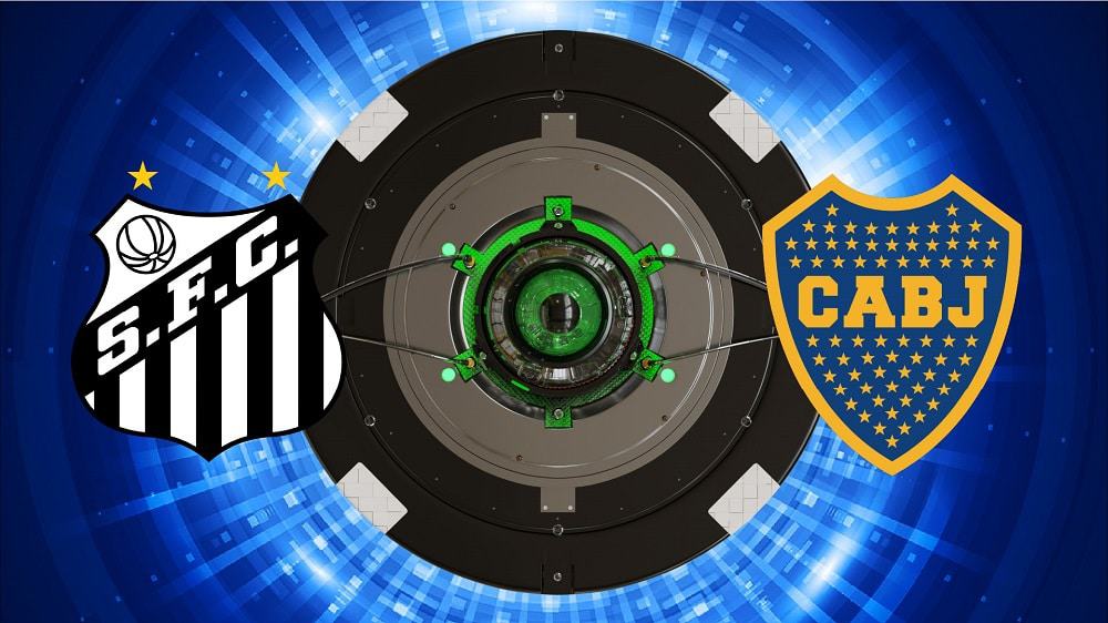Escudos de Santos x Boca Juniors