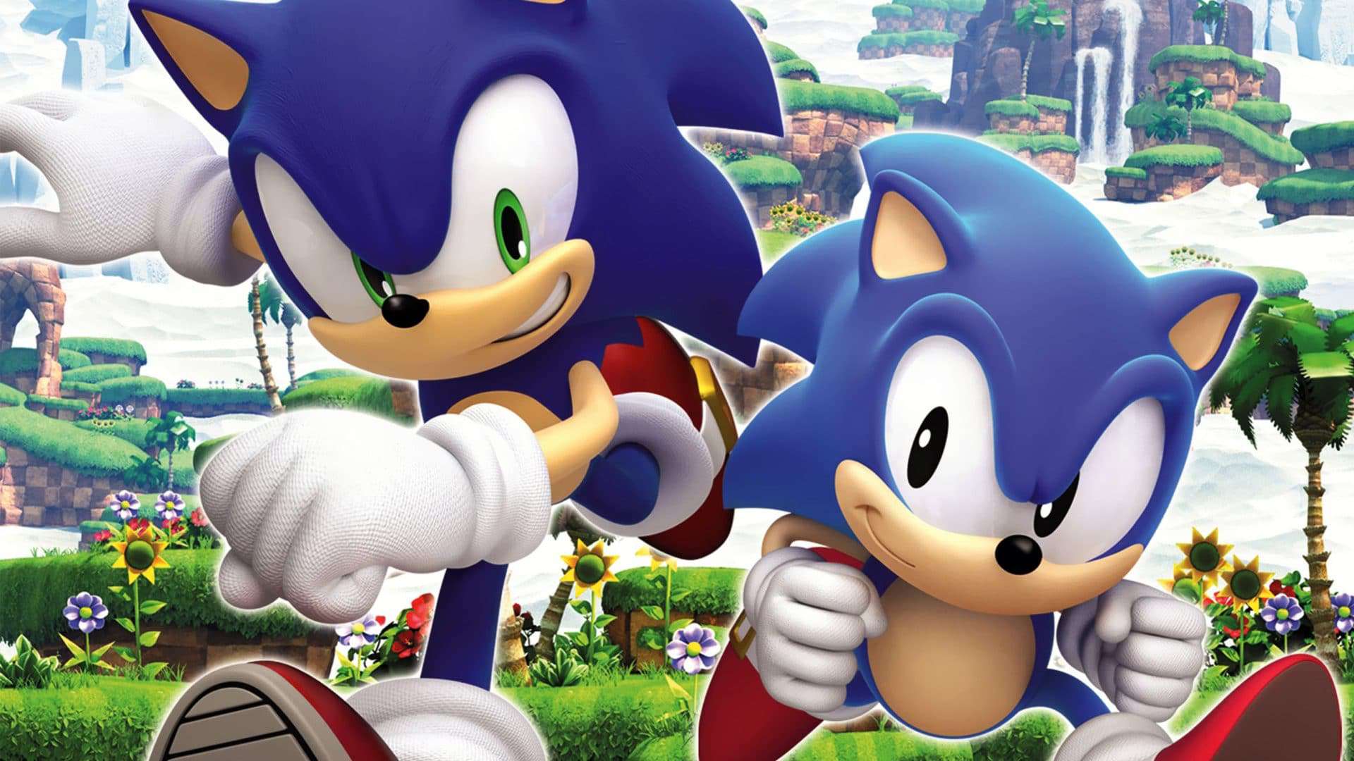 Cartaz de 'Sonic Generations' (2010). Imagem: Sega/Divulgação