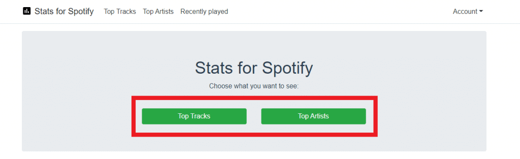 Passo a passo de como usar Stats for Spotify - Passo 4