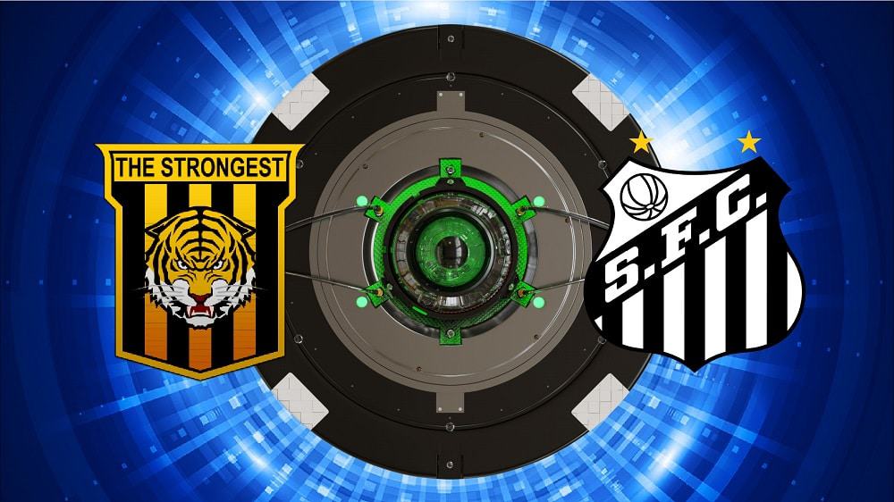 Escudos de The Strongest x Santos