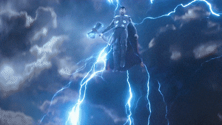 Thor surgindo em Wakanda para batalhar é um dos momentos favoritos dos fãs. Imagem: Marvel Studios/Divulgação